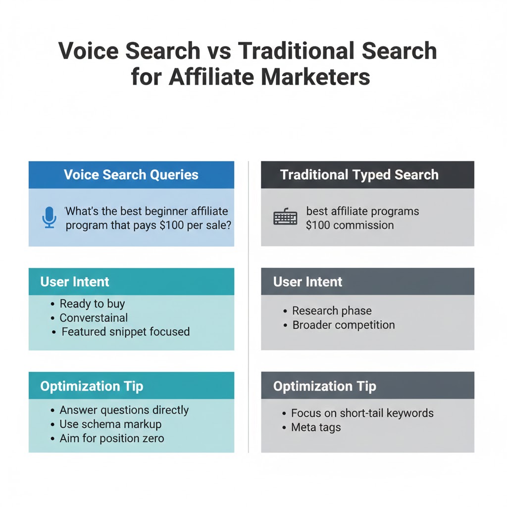 Voice Search vs Traditional Search Comparison